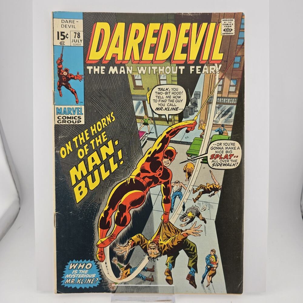 DAREDEVIL 78 MARVEL 1971 MAN BULL DDS